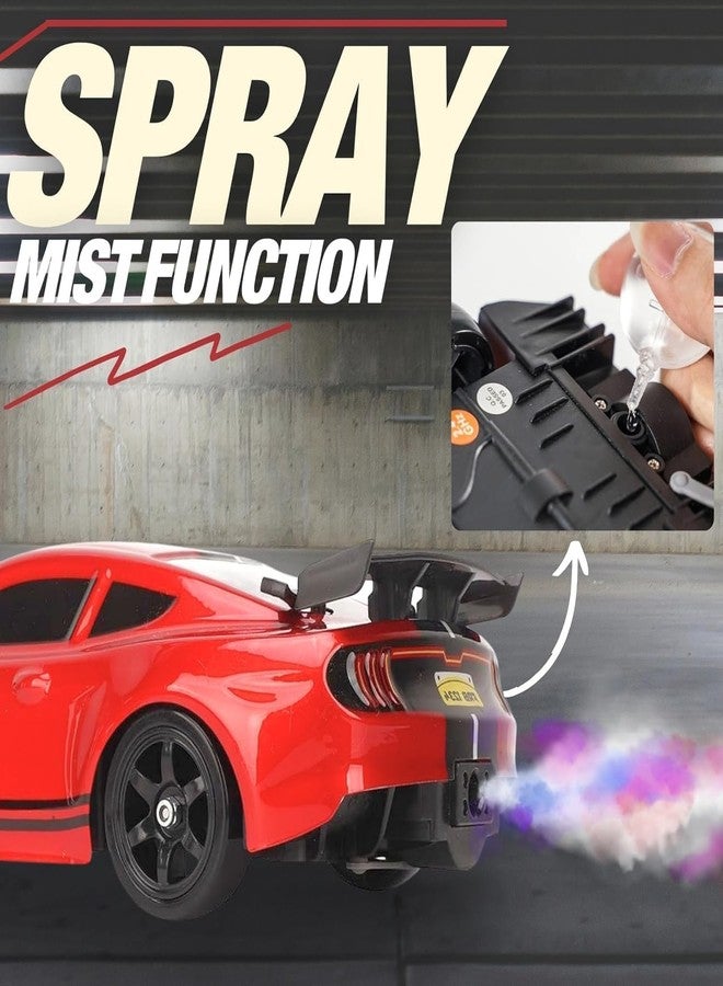 JOYJAY RC Drift Car, Drifting RC Car 2.4GHz 1:16 RC Cars 4WD High Speed Remote Control Cars with LED Lights Racing Sport Toy Vehicle for Adults Boys Kids, Red - Image 3